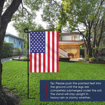 Skiennix Garden Flag Stand - Premium Metal Holder for Seasonal Flags | Weather-Proof & Sturdy Design