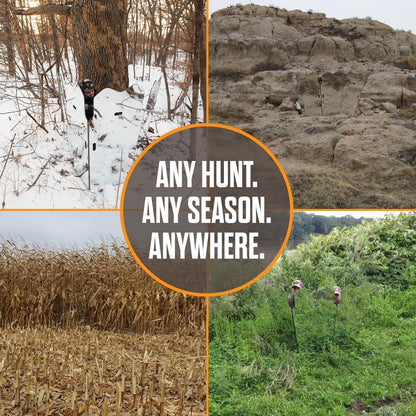 Summit Outdoors GhostBlind Predator Hunting Ground Blind 4-Panel Reflective Hunting Blind