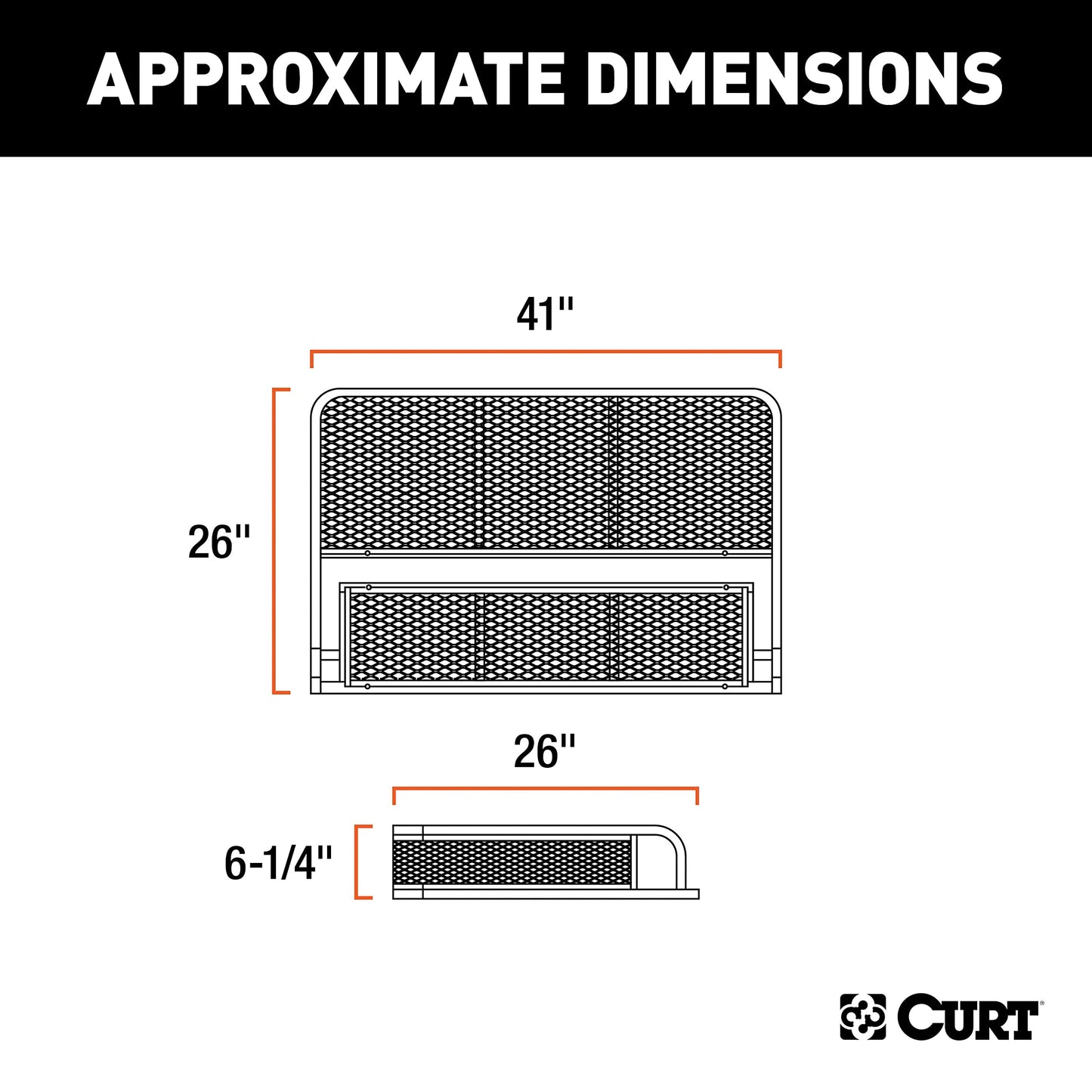 Curt Manufacturing 18101 Basket Style Cargo Carrier