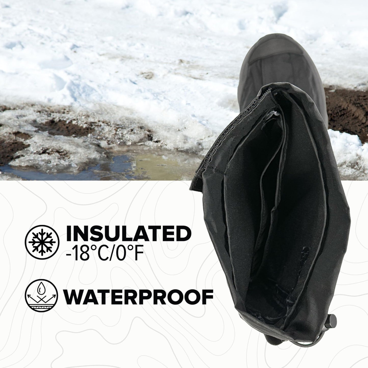 NEOS Voyager Waterproof Winter Overshoe for Men & Women - Fits Snow & Work Boots - Rated for 0°F