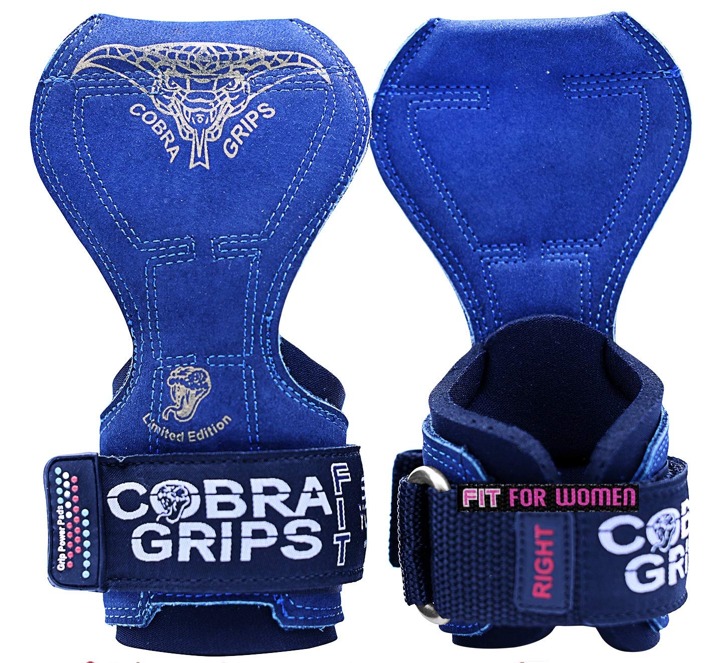 Cobra Grips PRO Weight Lifting Gloves Heavy Duty Straps Alternative Power Lifting Hooks for Deadlifts Adjustable Neoprene Padded Wrist Support Bodybuilding