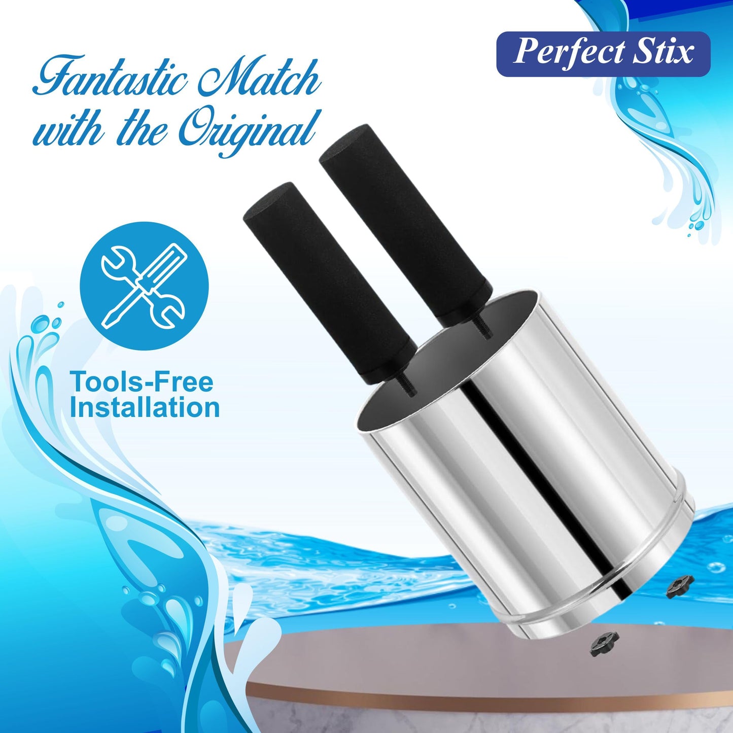 Denali Spring-1.6G (6 Liters)- Stainless Steel Gravity-Fed Water Filtration System with 2 Black Filters, SS Tap, POSTreat Filters, and Stainless Steel