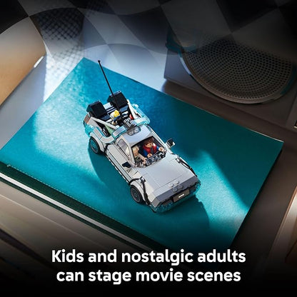 LEGO Speed Champions Time Machine from Back to The Future Building Toy for Kids - Pretend Play &amp Display Car Toy W/2 Build Modes for Boys &amp Girls Ages 9+ - Gift Ideas for Birthdays &amp Fans