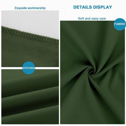 FLXXIE King Pillow Cases - Soft Microfiber Covers, Wrinkle & Stain Resistant, 20x36, Olive Green