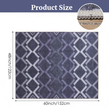 Office Chair Mat,48"x60" Desk Chair Mats,Safe Computer Chair Mat with Anti-Slip Backing,Chair Mats for Hardwood Floor with Sturdy Locked Edge,Easy to Clean Office Rug for Home/Offices