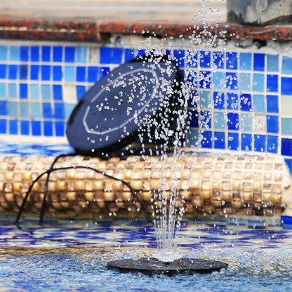 AISITIN Solar Fountain Pump - DIY Water Feature with 6 Nozzles & 3.9ft Cord for Bird Baths, Gardens, Ponds