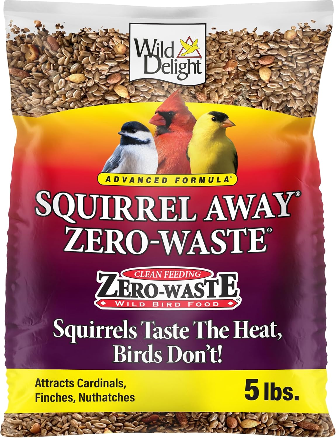 Wild Delight Wild Bird Food - Advanced Formula for Zero Waste Feeding | 5lbs