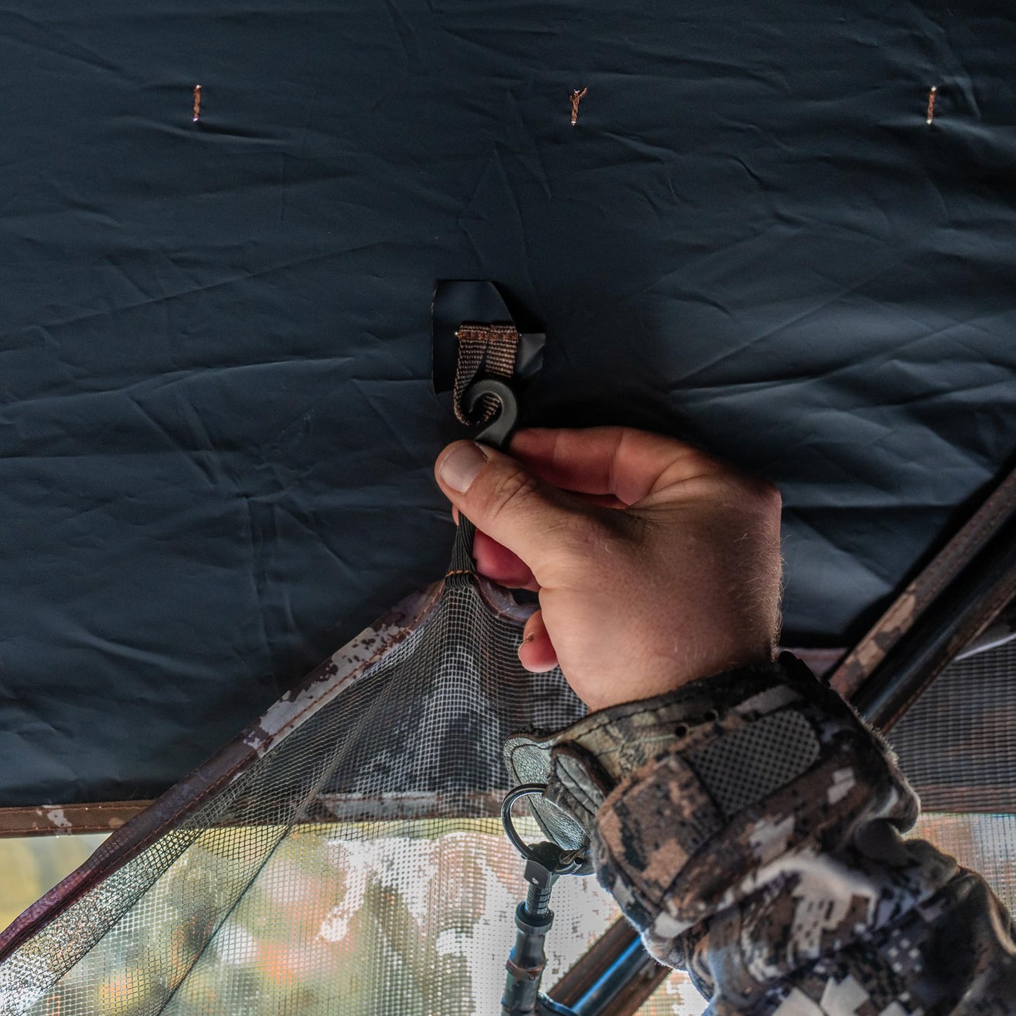 Barronett Blinds® Ace 250, Portable Hunting Blind, Large Pop-Up Hub Blind, Panoramic Shooting Windows, Lightweight, Crater™ Harvest, 75” x 75” x 67”, AC250CH