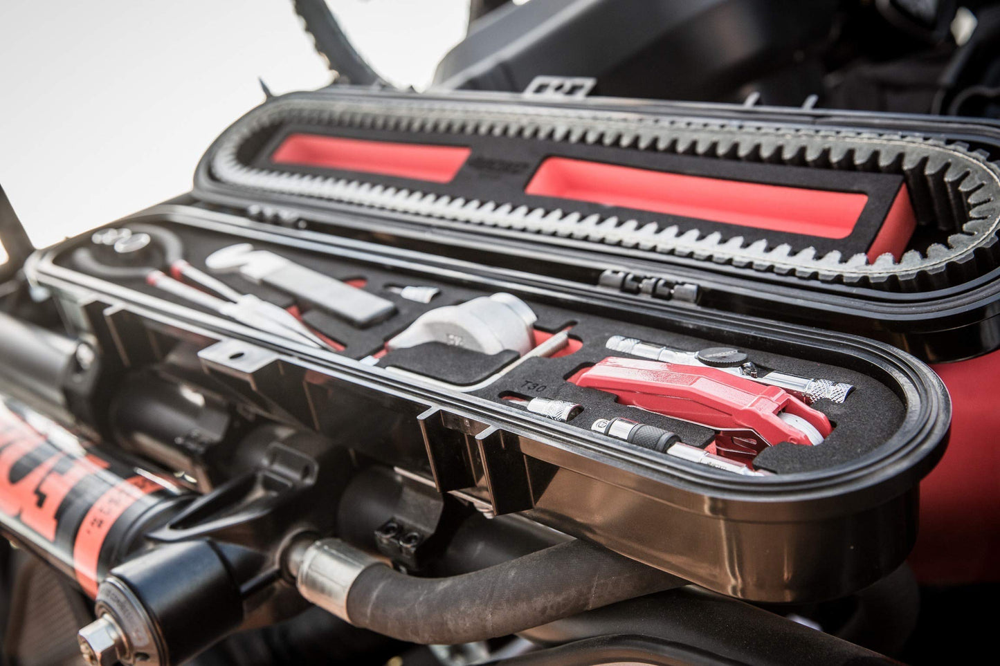 Savage Boxo Tool Kit. UTV Belt Storage Case with the BOXO USA tools to change your OEM Belt for Polaris and CanAm SXS