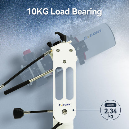 SVBONY SV225 Alt-Azimuth Mount, Adjustable Angle Alt-Azimuth Mount, Load-Bearing 10kg, CNC Hollow Structure, Telescope Altazimuth Fine Adjustment Shift, Telescope Accessories with Variable Speed Gear