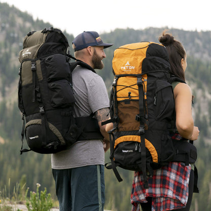 TETON 55L Scout Internal Frame Backpack for Hiking, Camping, Backpacking, Rain Cover Included