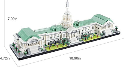 Architecture Series Mini Bricks for Adults and TeensUS Capitol Model Construction 3630 PCSMicro Blocks SetLandmark Model