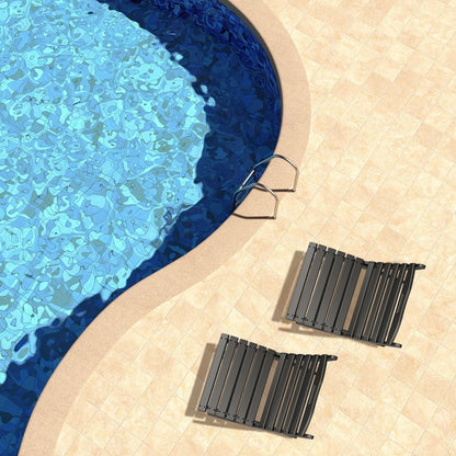 GREENVINES Folding-Xavier-Chair | Wave | Portable Adirondack-Chairs | HDPE Plastic | All Weather Fire-Pit Chair | Black | for Beach Outdoor Deck Poolside Garden Patio Porch Fishing