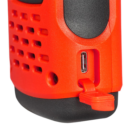 Motorola Solutions, Portable FRS, T605_H2O, Talkabout, Two Way Radios Waterproof Walkie Talkie Emergency Preparedness, Rechargeable, 22 Channel, 35 Mile, Orange W/Black, 2 Pack