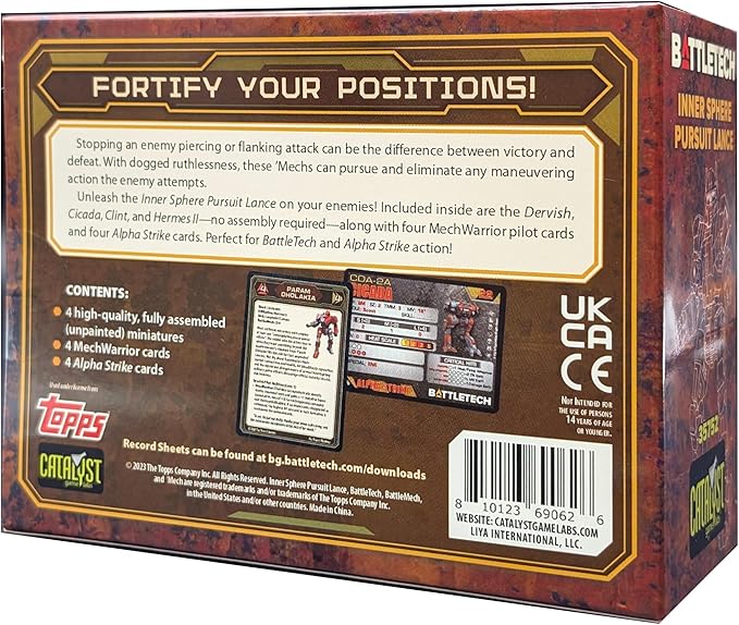 Catalyst Game Labs - BattleTech: Inner Sphere Pursuit Lance for Ages 14 and Up