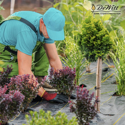 Dewitt 2-Pack Sunbelt Weed Barrier Fabric 3.2 oz, 3 x 300 Feet – Heavy-Duty Ground Cover Mat for Greenhouse Floors, Garden Rows, Raised Beds, Yard Gardening, and Outdoor Landscape Protection