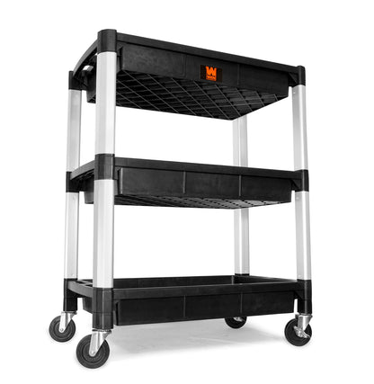 WEN 73163 Three-Tray 300-Pound Capacity Triple Decker Service and Utility Cart