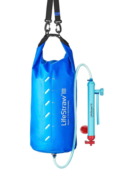 LifeStraw Mission — High-Volume Gravity-Fed Water Purifier, 12 L, Blue