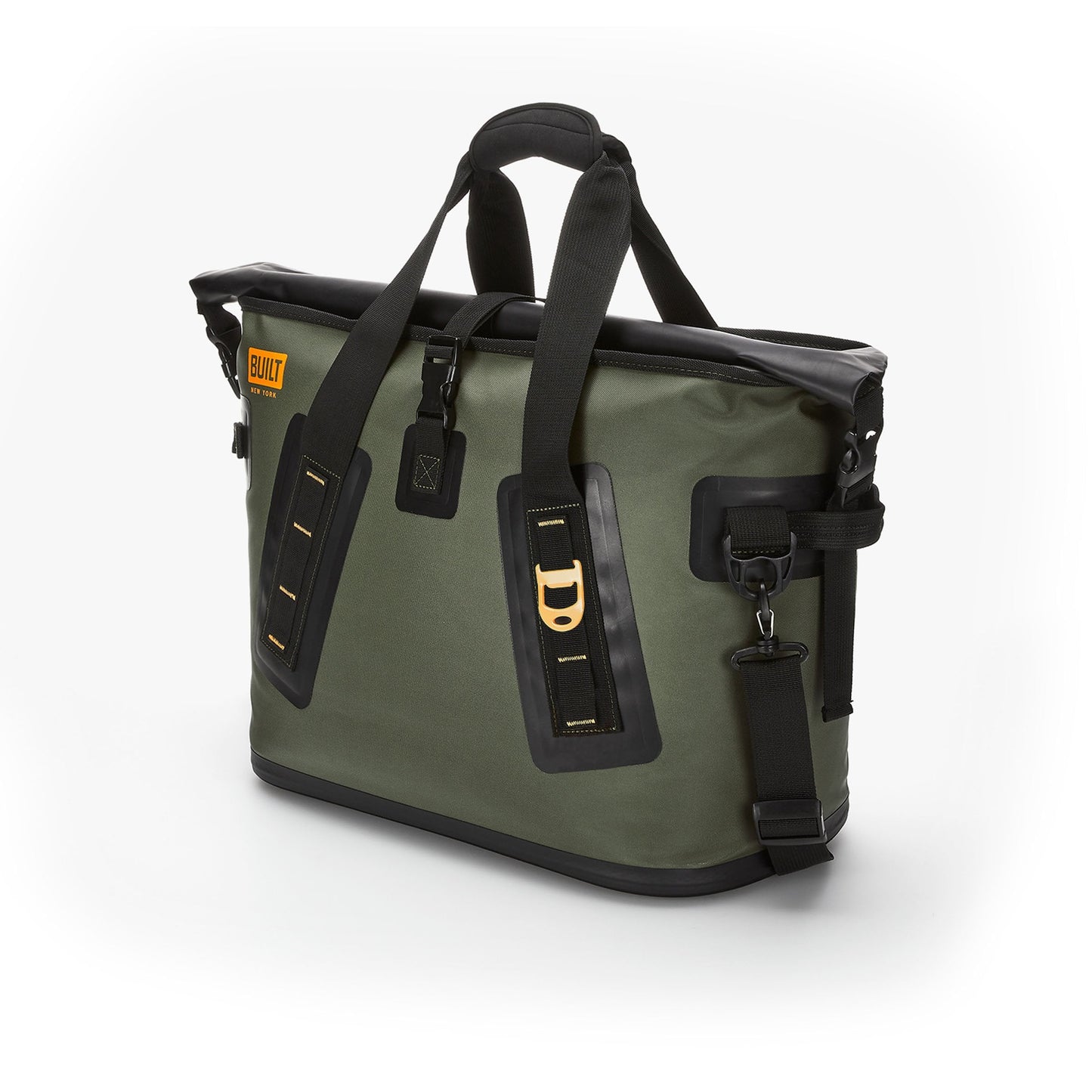 BUILT Large Welded Soft Portable Cooler with Wide Mouth Opening - Insulated and Leak-Proof Olive 5213958