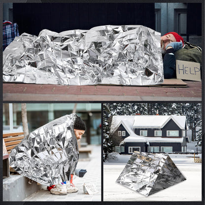 144 Pcs Homeless Care Package Supplies Bulk Winter Beanie Hats Emergency Blankets Sock Gloves Scarf Unisex Draw String Bag Winter Gloves, Scarves, Hats for Charity Church Donation Black