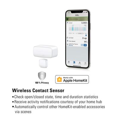 Eve Door & Window (Matter) 3 Pack – Smart Contact Sensor for Doors & Windows, Open/Closed State, Automatic Control of Accessories, Matter Over Thread, Apple Home, Alexa, Google Home, SmartThings