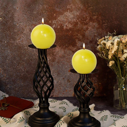 LPUSA Beeswax Round Ball Candles-3 Inch Hand-Poured Natural Beeswax Candle for Wedding Decoration,Holiday Candles,Home Decor,60 H Long Burning,3pack