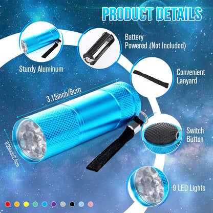 VIHOSE 150 Pcs Mini Flashlights Bulk, Bright Aluminum LED Flashlights Set for Hurricane Supplies, Operation Christmas, Party Favors, Christmas Stocking Stuffers, Homeless Donation Gifts