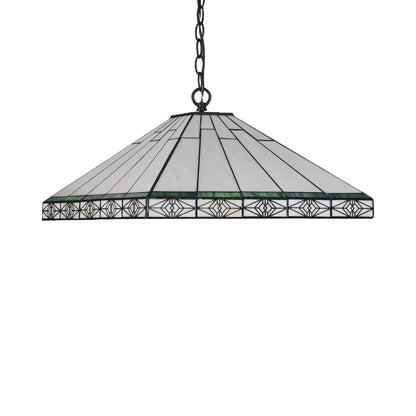 Chloe Hanging Pendant Light, Metal, Model CH3T318IM18-DH2, Yellow, Green and Black