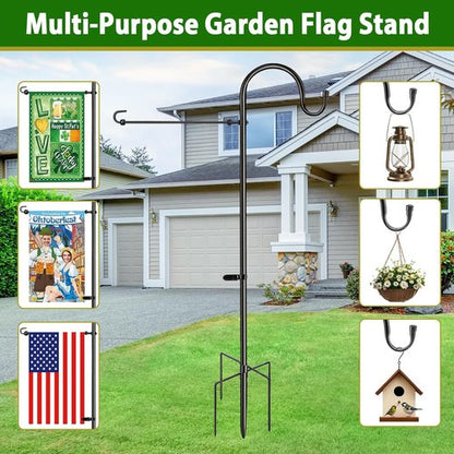 Heavy Duty Garden Flag Stand Pole Holder by [Brand Name] - Rust-Resistant Steel for 12x18 Flags & More