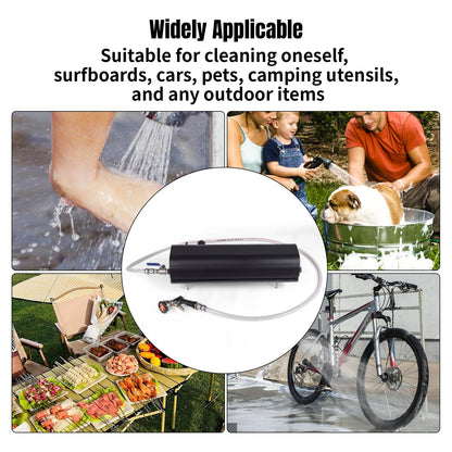 ZHSYMX 4 Gallon Pressurized Water Tank for Camping Showers and Outdoor Activities, Bumper Mount Water Storage for Vehicles,Trucks,SUV
