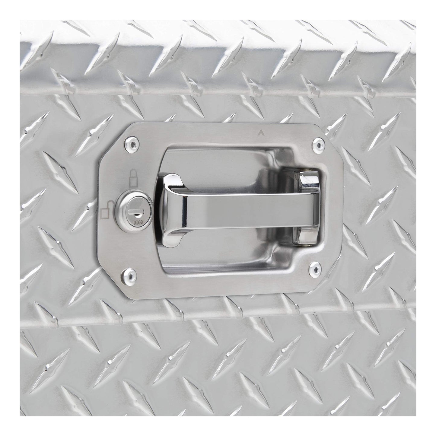UWS EC10611 Pull Handle 72-Inch Heavy-Wall Aluminum Truck Tool Box with Low Profile, RigidCore Lid, Silver
