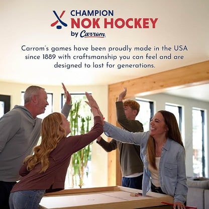 Carrom Champion Nok Hockey Game (Large) — Wooden Board Games for Adults &amp Children — Indoor and Outdoor Games for Family — Sports Board Games