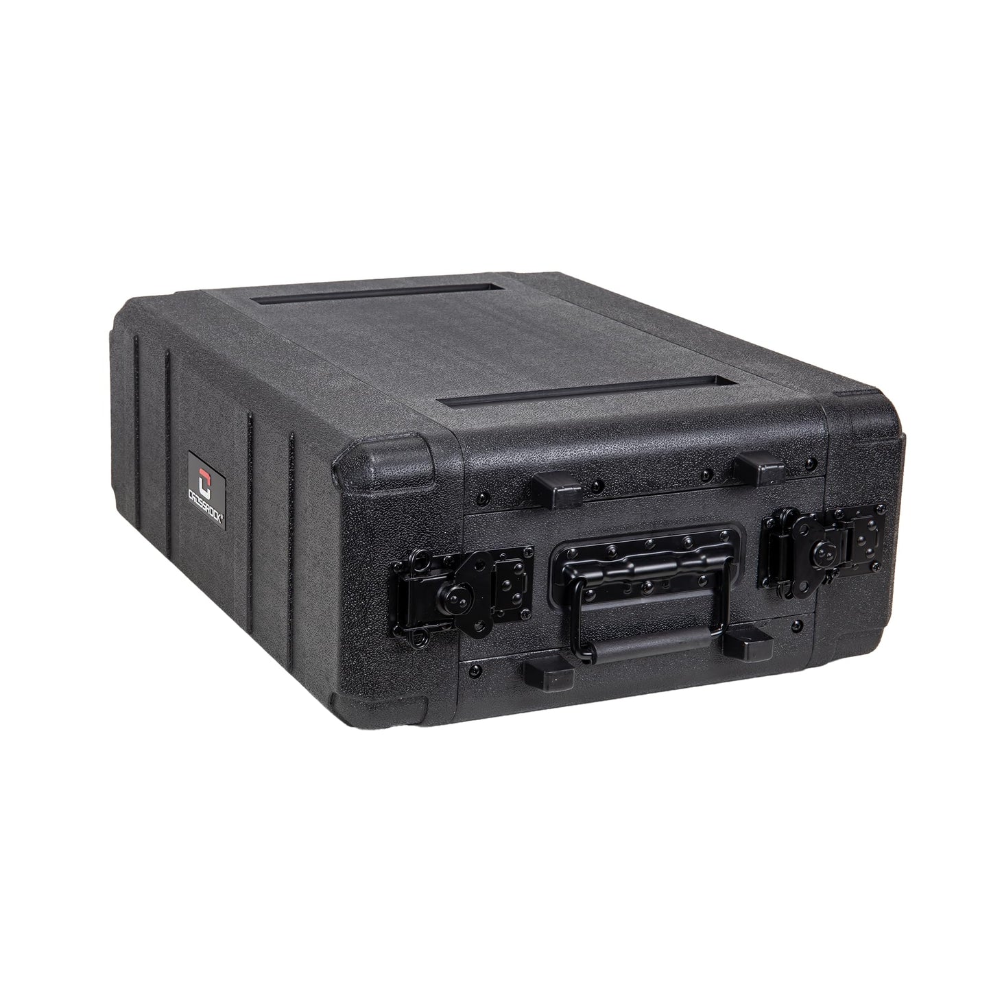 Crossrock 3U Rack Case 11" | Wireless Mic & IEM System Case, Adjustable Rails 6.3"–10.2", Watertight PE (CRA9803U-280S)