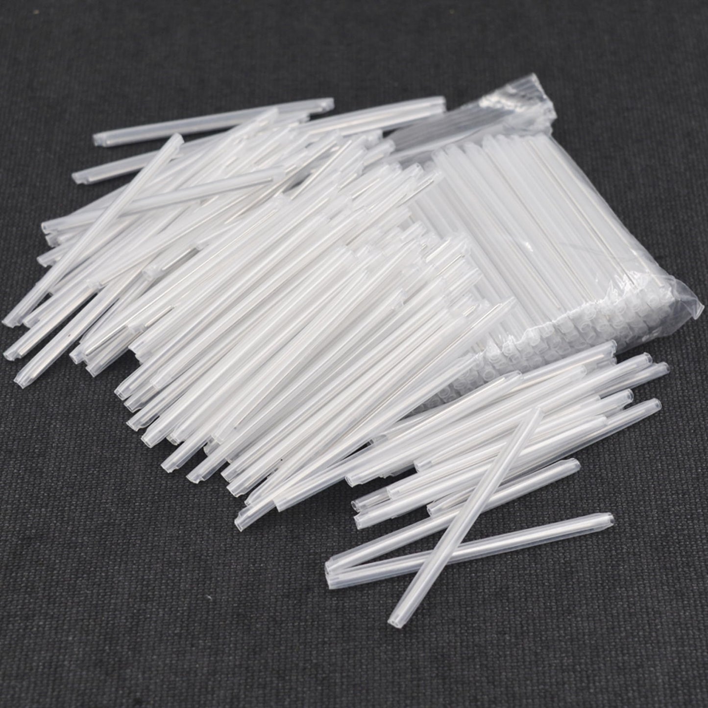 Hagietek Fiber Optic Fusion Splice Protection Sleeve Clear for Single Fiber OD2.5mm 40mm After Shrinking- 2500PCS with Storage Box