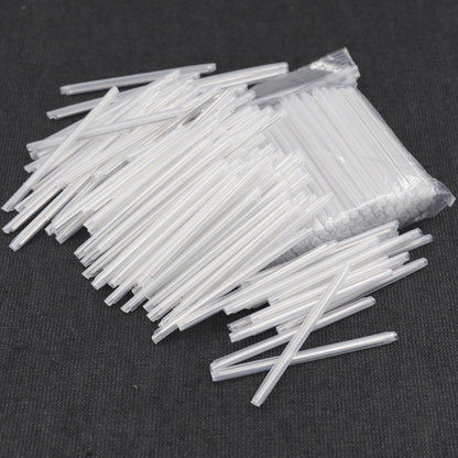 Hagietek Fiber Optic Fusion Splice Protection Sleeve Clear for Single Fiber OD2.5mm 40mm After Shrinking- 2500PCS with Storage Box