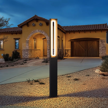 Linkmoon Landscape Path Light, 71" Modern Outdoor LED Pathway Lights, IP65 Waterproof Bollard Lighting for Yard, Driveway, Lawn, Courtyard & Garden Decoration