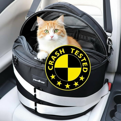 PawsInCar Crash-Tested 3-in-1 Portable Small Dog Car Seat, Cat Bed & Pet Carrier – CPS Certified for Crash Protection & Safe Travel