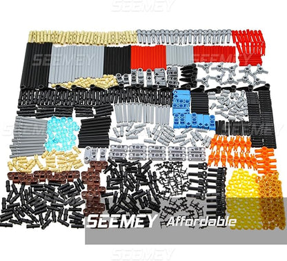 SEEMEY 884 Pieces Axle Chain Link Connectors Bricks Sets Compatible with Main Brand Technic-Parts