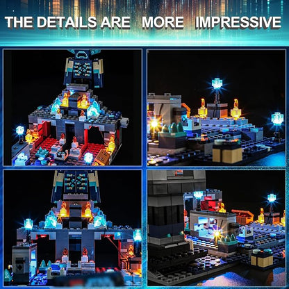 LED Light Kit for Lego 21246 Minecraft The Deep Dark Battle Compatible with Lego 21246 Building Blocks Model(Not Include Blocks Set)