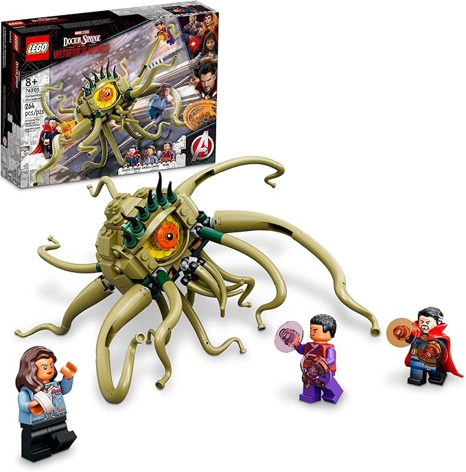 LEGO Marvel Gargantos Showdown 76205 Monster Building Kit with Doctor Strange Wong and America Chavez for Ages 8+ (264 Pieces)