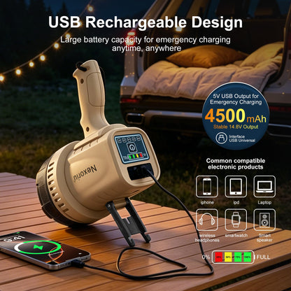 Nexoriu10000 Lumens, Rechargeable Spotlight Handheld Flashlight