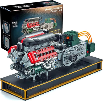 V12 Engine Model Kit that Runs Build Your Own Mechanical Building Set with Battery Box and Motor 2322PCS STEM Technic Toy for Adults Teens Age 14+
