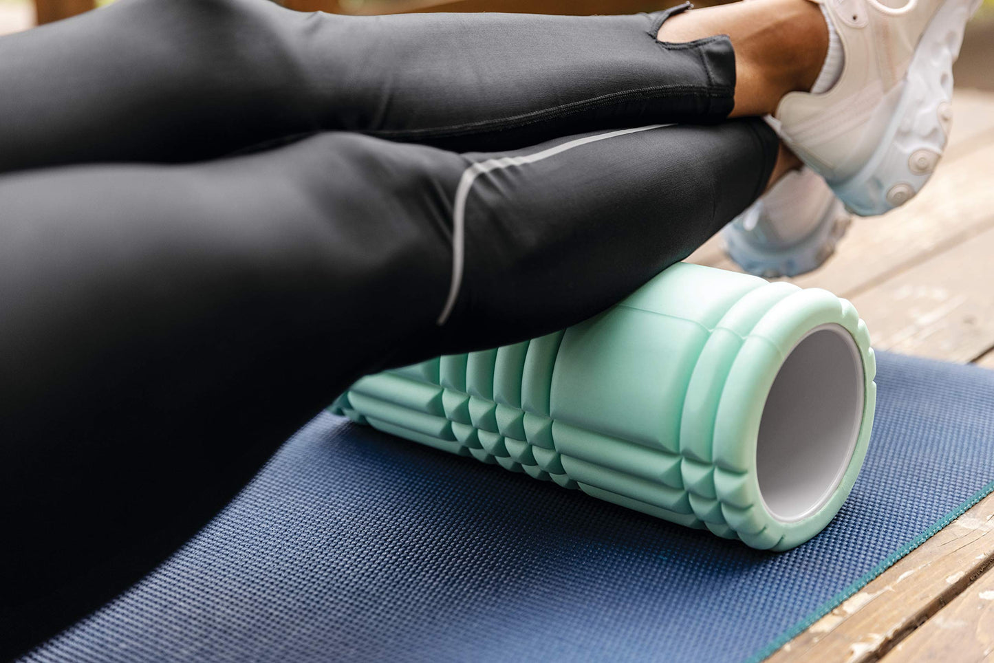 TriggerPoint Performance Therapy Grid Foam Roller for Exercise, Deep Tissue Massage and Muscle Recovery, Original (13-Inch), Mint