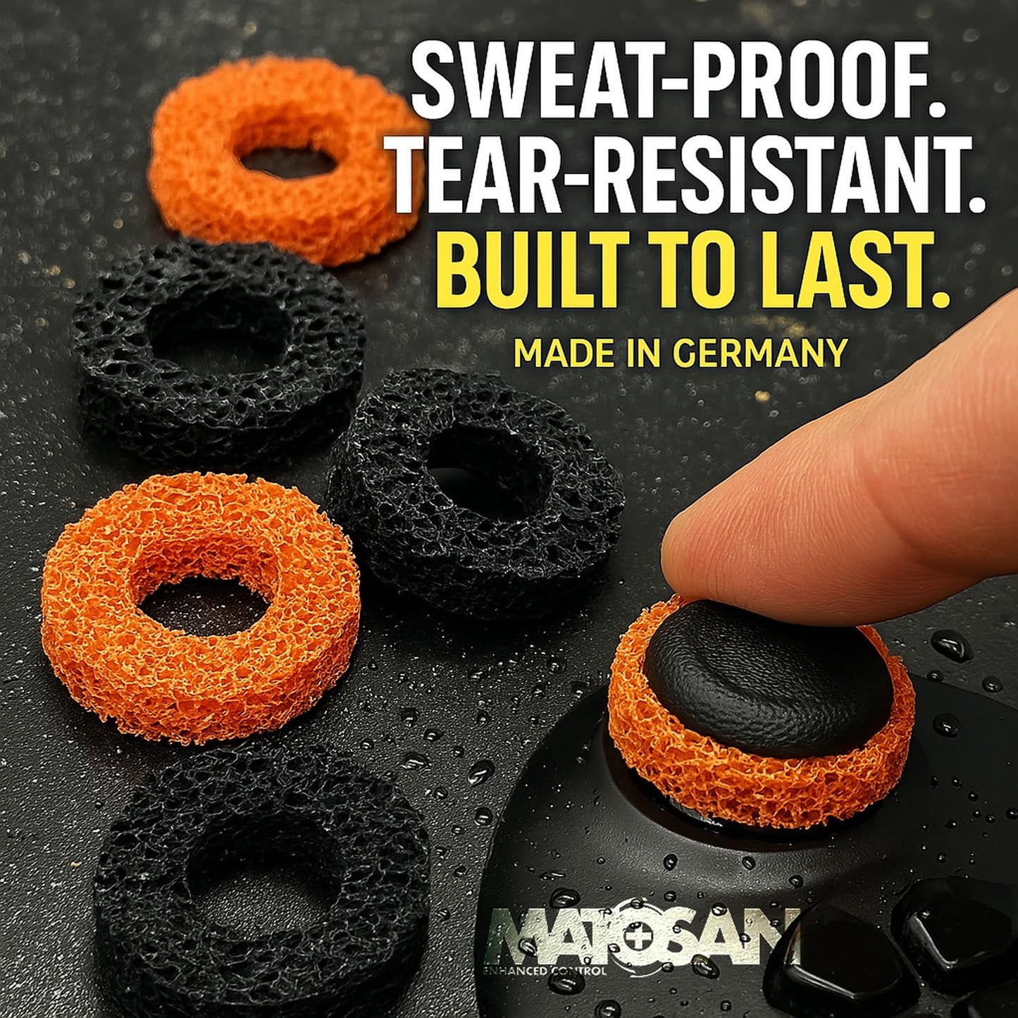 MatoSan® 5X Aim Assist Precision Rings – Compatible with PS4 Controller – Compatible with PS5 Controller – Gaming Accessories for PlayStation – Made in Germany