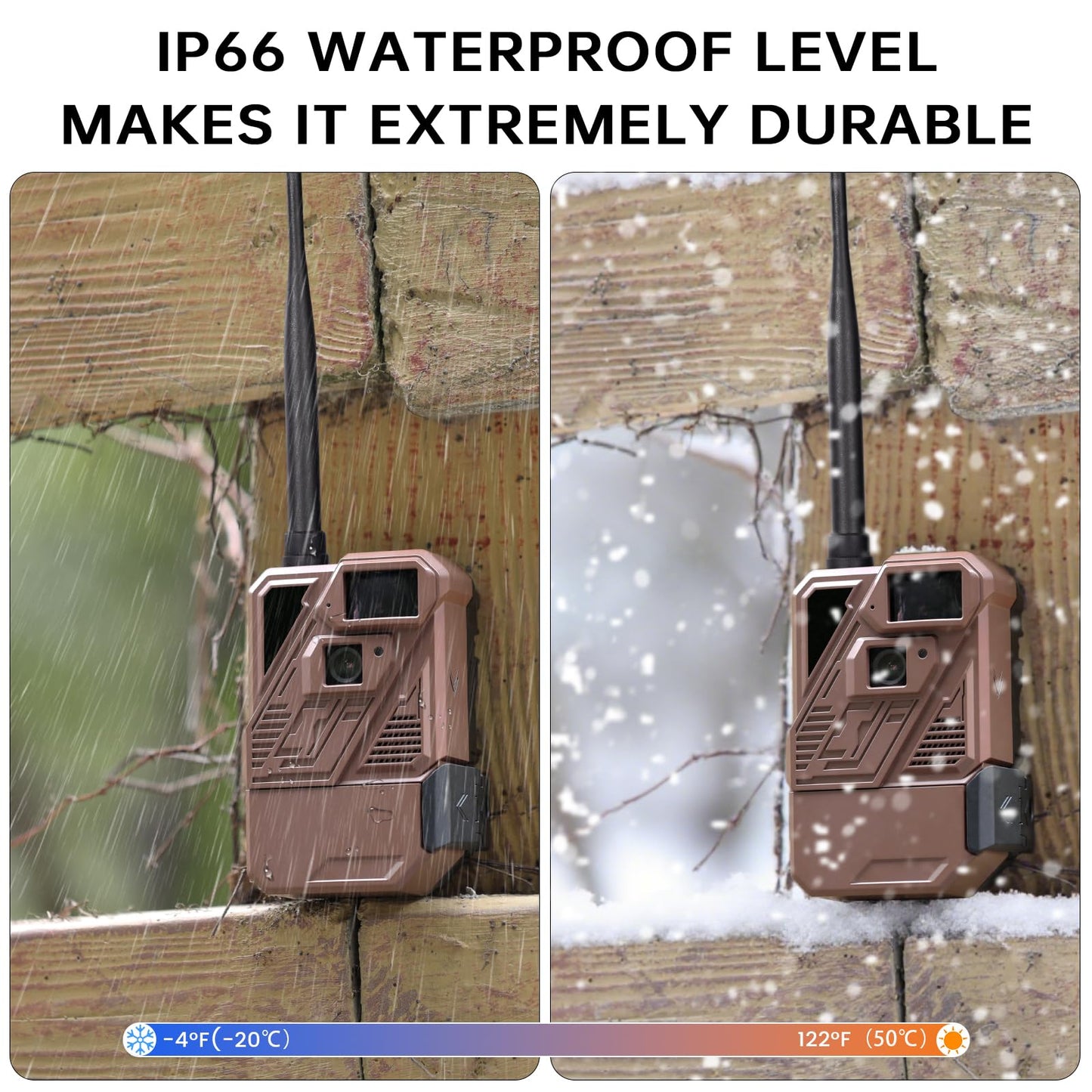 Zleo Cellular Trail Camera with Lifetime Data Free - Low Glow Night Vision Motion Activated, IP66 Waterproof, Live Streaming, 32GB Memory Card & Solar Panel Included