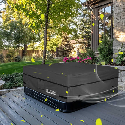ULTCOVER Waterproof Hot Tub Cover - Durable 600D Polyester, 85 x 85 Inch, Black