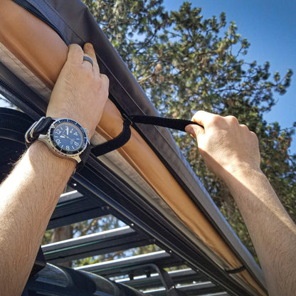 ARB 4x4 Accessories 814410 Retractable Awning with Led Light Strip Included 2500x2500mm 8.2 Feet, Ideal for Camping, Roadtrips, Outdoor Trips, Travel, Expeditions, RV, Camper, 4x4 and SUV