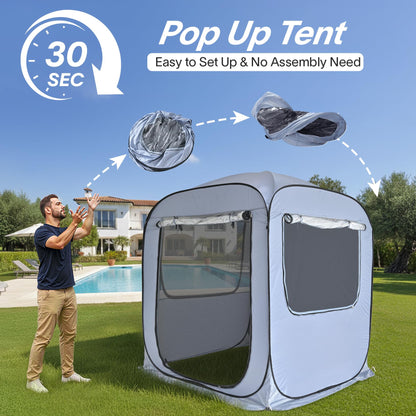 Alvantor® Tailgate SUV Tent for Cars – 6x6x6.6ft Waterproof & UV-Resistant Car Camping Tents with Full Mesh & PVC, Fits SUV, MPV – Portable Instant Setup Tent for 2-3 People