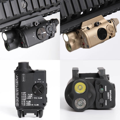 FMATAL GEAR XVL2 Style Light IR Laser + IR Illum + Red Laser + White LED Flashing Sight for AEG GBB CQB Cosplay | Display (DE)