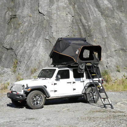 Naturnest Rooftop Tent Aluminum Hard Shell, Easy Set Up Large Roof Tent for 3 Person Camping Top Tents, Waterproof UV-Resistant 4 Season Tents for Truck, Jeep, SUV, Trailer - Sirius 2 Aluminum